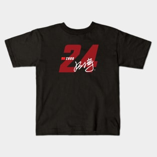 Zhou Guanyu 24 Signature Number Kids T-Shirt